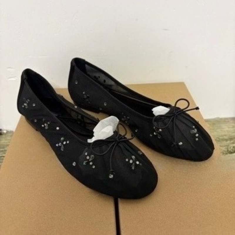 Ballet Flat Women - Diamond Mesh Women Ballet Flats Summer