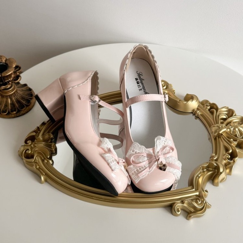 Sweet Lolita Butterfly-knot Wo - Patent Leather Pump review and price