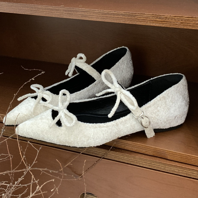 Butterfly-Knot Pointed Toe Mar - Ballet Flat Women review and price