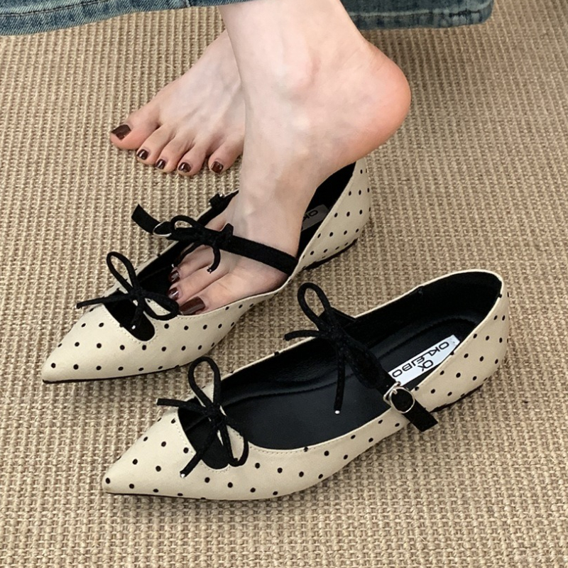Butterfly-Knot Pointed Toe Mar - Ballet Flat Women review and price