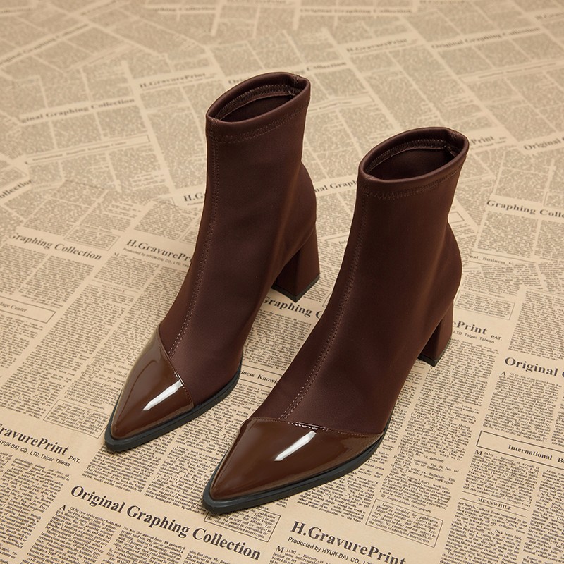 Brown Women Ankle High Heels   - Women Shoes Nb review and price