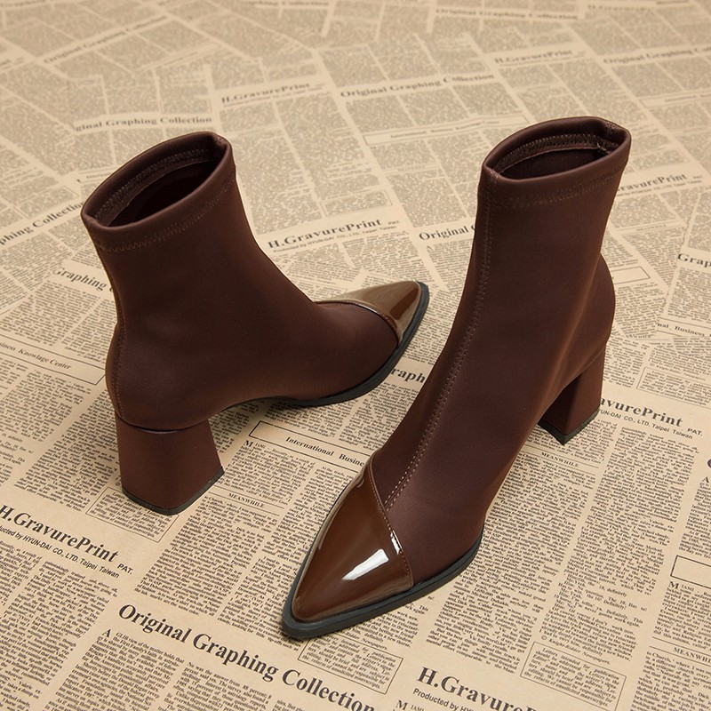 Brown Women Ankle High Heels   - Women Shoes Nb review and price