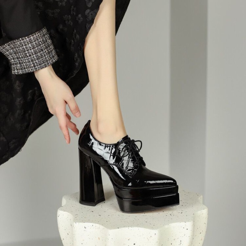 Pointed Toe Strappy High Heels - Patent Leather Pump review and price