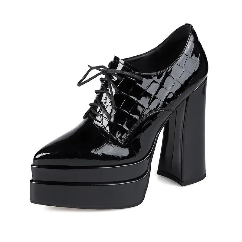 Pointed Toe Strappy High Heels - Patent Leather Pump review and price