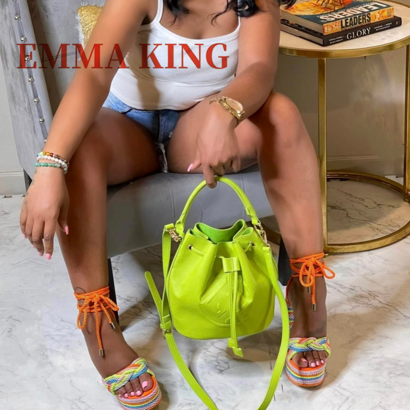 Women's Green Rope Lace-Up Hee - Strappy Heeled Sandals review and price