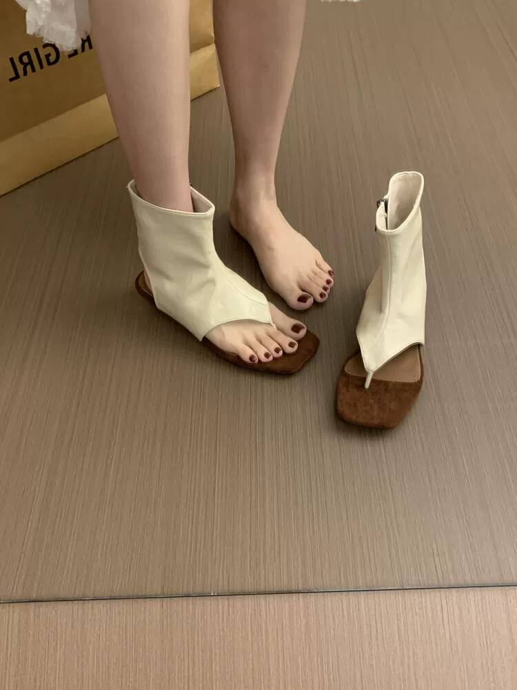 2026 French Retro Brown Short  - Women Shoes Boots review and price