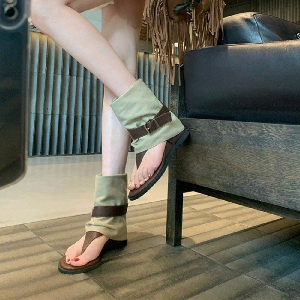 Vintage Color Block Toe Ring S - Women Shoes Boots review and price