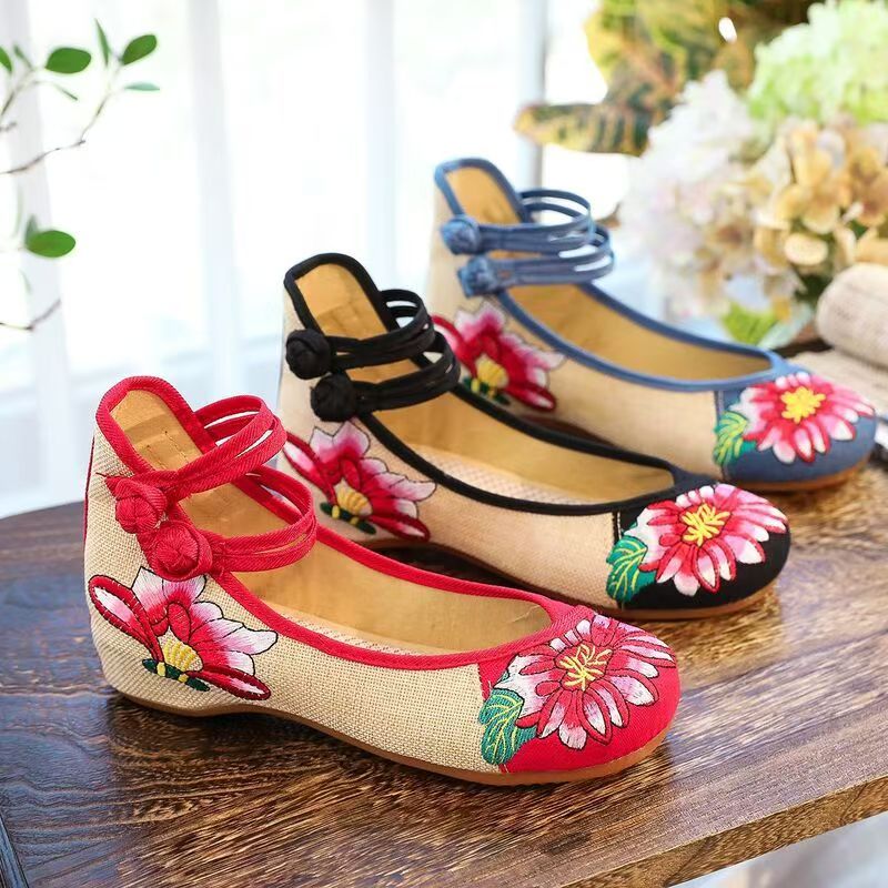 Woman Wedges Embroidered Cloth - Ballet Flat Women review and price